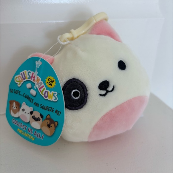 Squishmallows RARE Charlie The Dog 3.5 inch clip Bag Charm - Picture 9 of 14